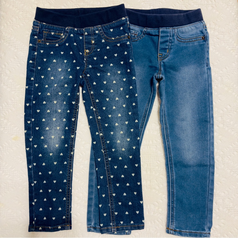 Cat & Jack Denim Jeans- 4T- Two Pair